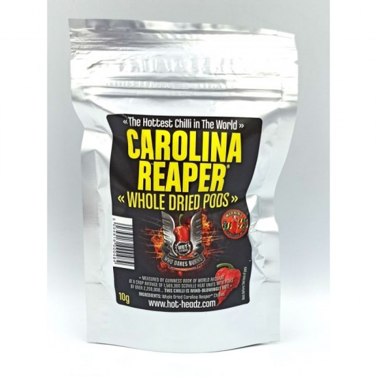 Αποξηραμένες Καυτερές Πιπεριές Καρολινα Ριπερ (Carolina Reaper) 10γρ