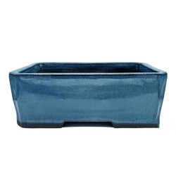 Γλάστρα Κεραμική για Bonsai Μπλε 25 X 17 cm 