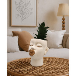 Σανσιβέρια σε Κεραμικό Κασπώ με Χρυσά Χείλη