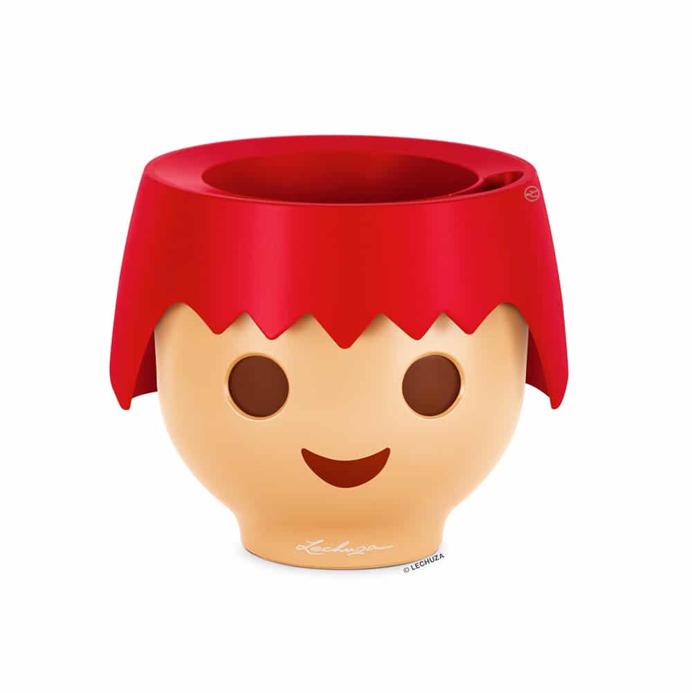 Red OJO Playmobil self-watering pot