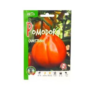 Canestrino tomato seeds in a packet